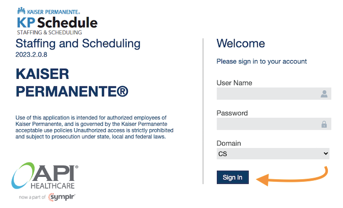 KP Schedule