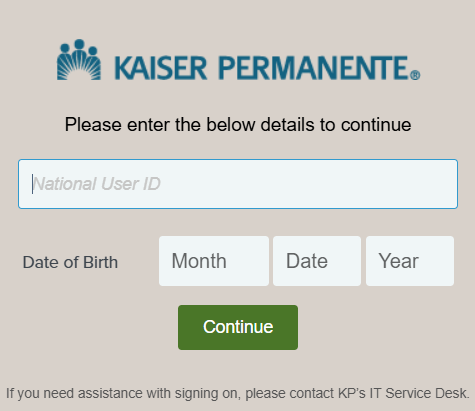 kphrconnect kaiser login